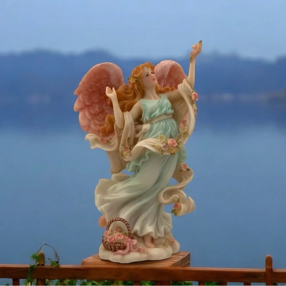 Roman Seraphim Angel Chelsea, Summer’s Delight, 1996 Limited Ed., Rare Figurine - Picture 6 of 9